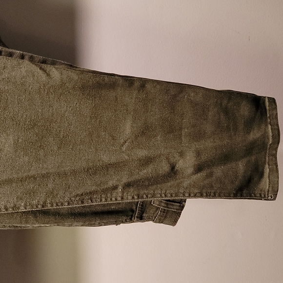 Bill Blass Dk Olive jeans sz10 str leg womens w stretch vintage - Picture 7 of 11